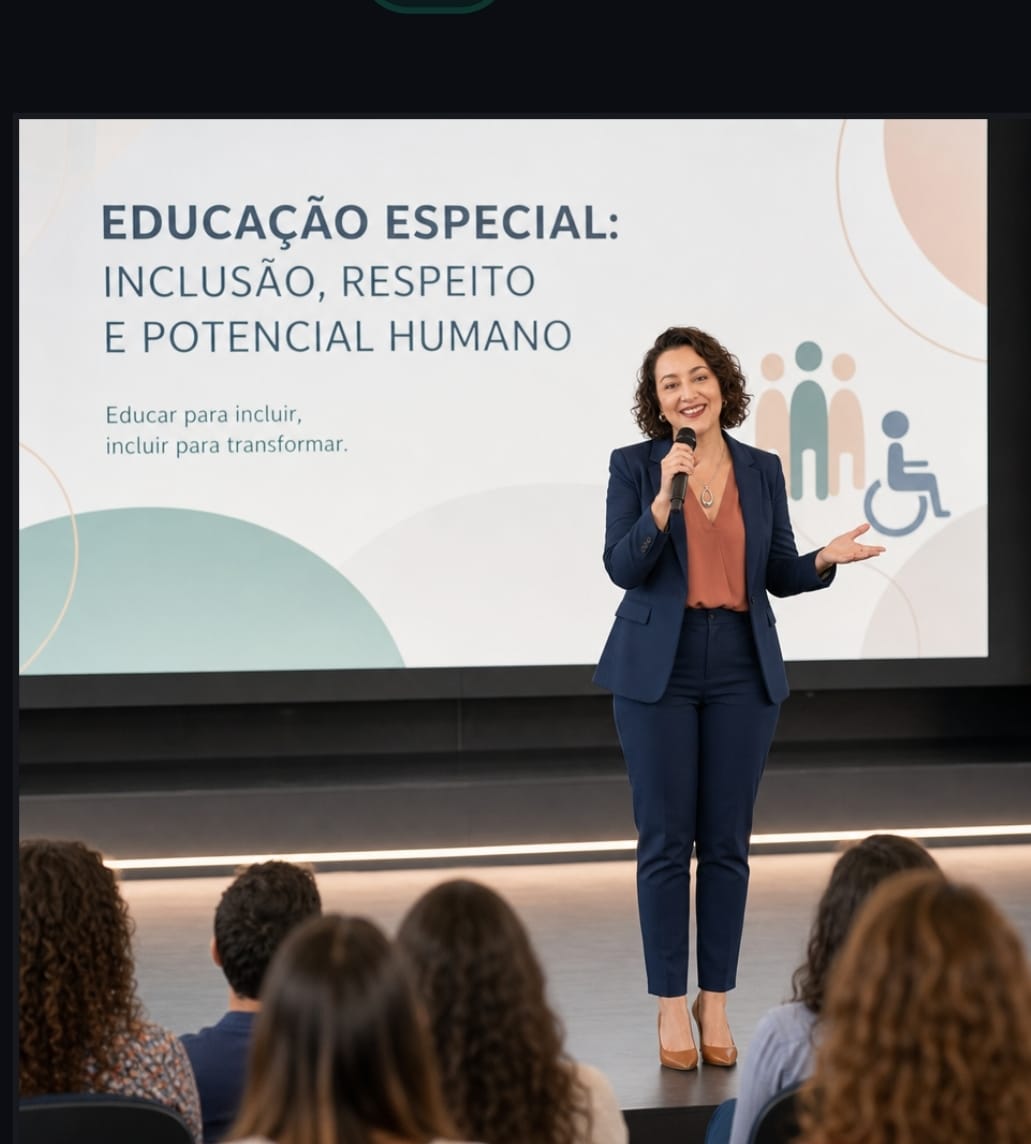 Capa do material Palestra e Capacitação em Educação Especial Inclusiva