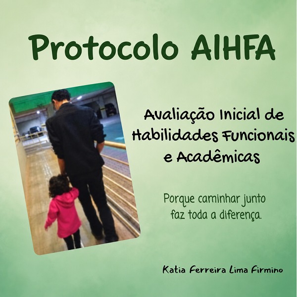 Capa do material Protocolo de Avaliação Inicial de Habilidades Funcionais e Acadêmicas (AIHFA)